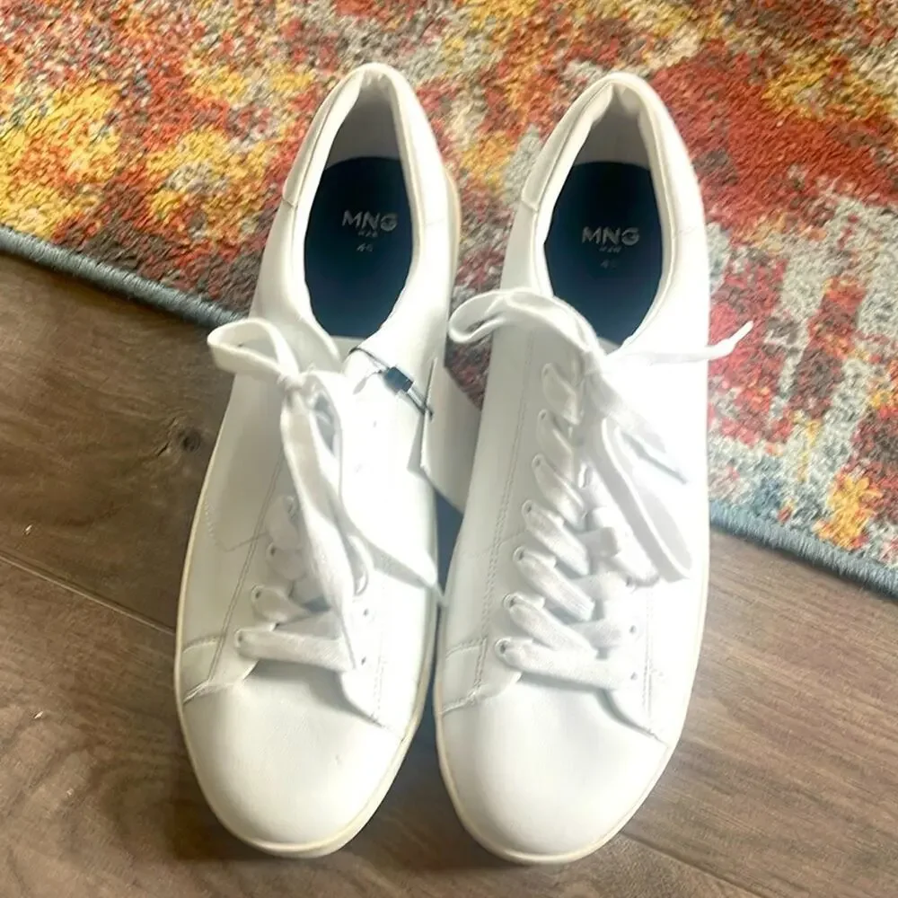 MNG Mango size 45 white man fashion sneaker shoes